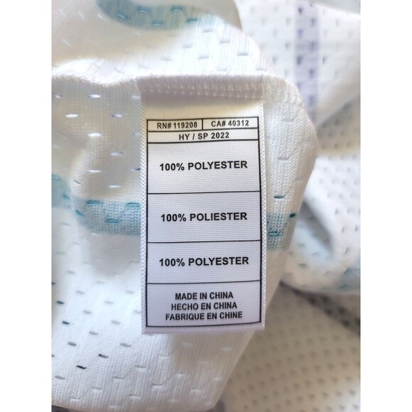 NWT Mitchell & Ness 1994-1995 Charlotte Hornets Larry Johnson Jersey White XL - Picture 7 of 7